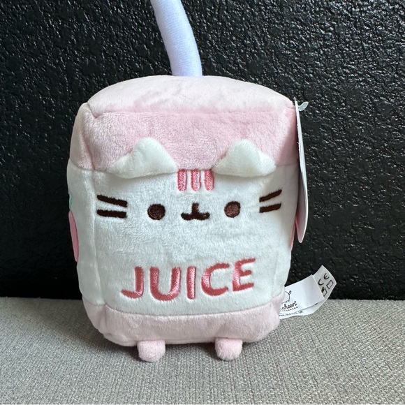 PUSHEEN THE CAT JUICE BOX 🧃 🍎 SIPS PLUSH NEW WITH TAG - Picture 2 of 6